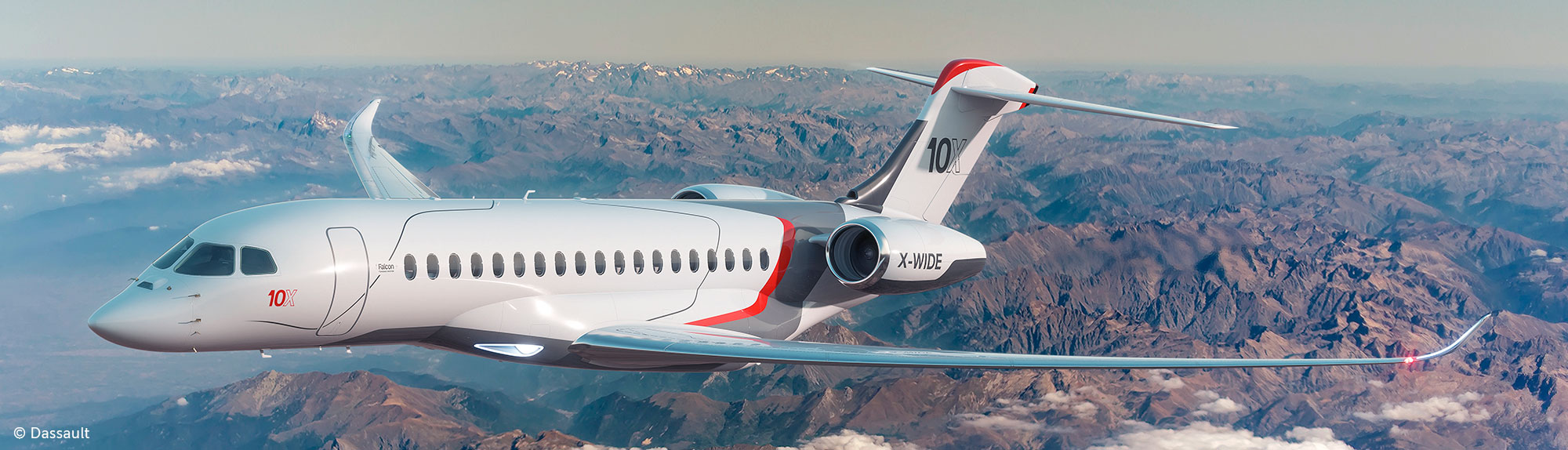 Dassault Falcon 10X with Rolls-Royce Pearl 10X engines