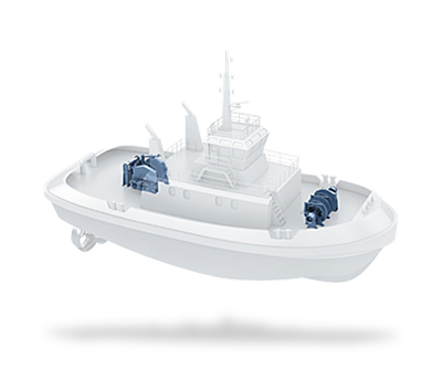 Deck machinery for tugs